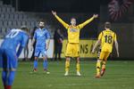 Kjartan Finbogasson var tilfreds med sin 1-0-scoring mod AaB. Foto: Anders Brohus 