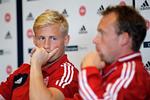 Kasper Schmeichel (tv.) og Michael Krohn-Dehlis klubber ramler sammen i mesterligaen.  