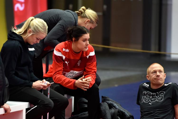 Pressemøde med EM-håndboldkvinderne inden bronzekamp