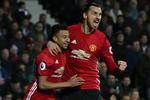 Med dagens to mål har Zlatan Ibrahimovic  scoret 11 gange i Premier League, hvilket er to færre end topscorer Diego Costa fra Chelsea. 