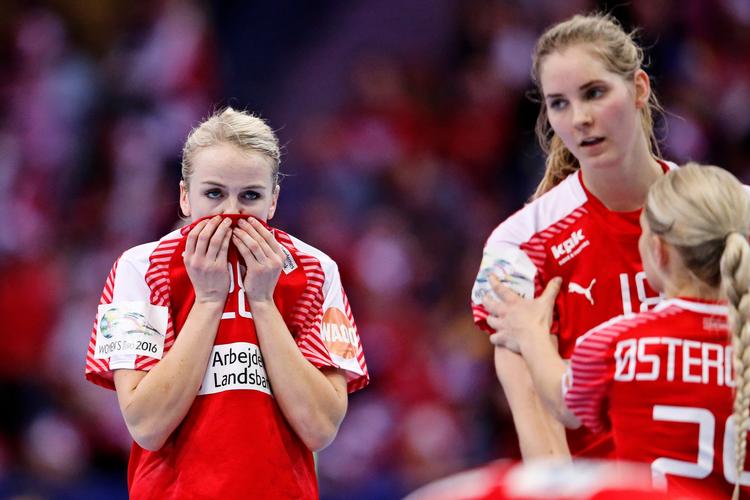 EM i kvindehåndbold.Bronzekamp Danmark-Frankrig