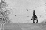 Her ligger Valby Bakke øde hen for bilister under den første 'bilfri søndag' i 1973. 
