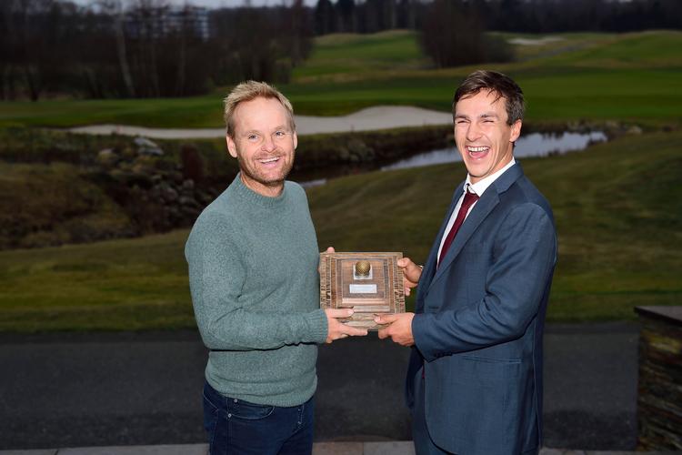 Trods de 15 års aldersforskel har Søren Kjeldsen (tv.) og Thorbjørn Olesen opbygget et tæt venskab, ikke mindst takket være deres triumf i World Cup of Golf, der i fællesskab sikrede dem Den Gyldne Golfbold for årets danske golfpræstation.  