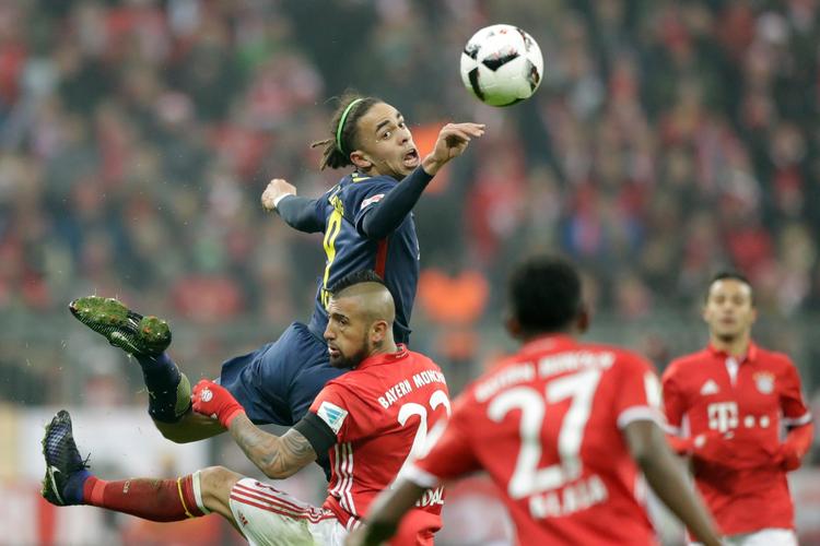 Danske Yussuf Poulsen kæmpede for sagen i Leipzig-trøjen, men det var forgæves på en dag, hvor Bayern München var totalt dominerende på hjemmebanen Allianz Arena.  