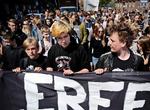 Demonstration mod skolereformen. Skoleelever fra Københavnm, Aarhus og Thisted går i demonstration fra Rådhuspladsen til Christiansborg. 