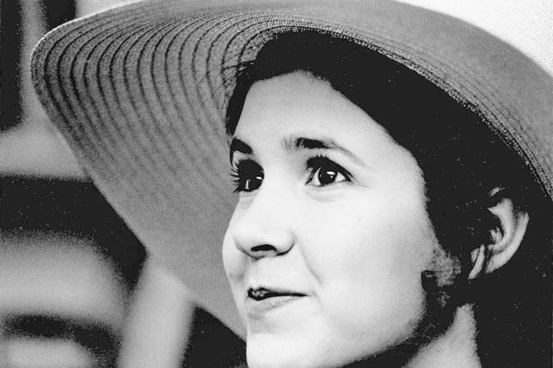 Carrie Fisher som 16-årig.  