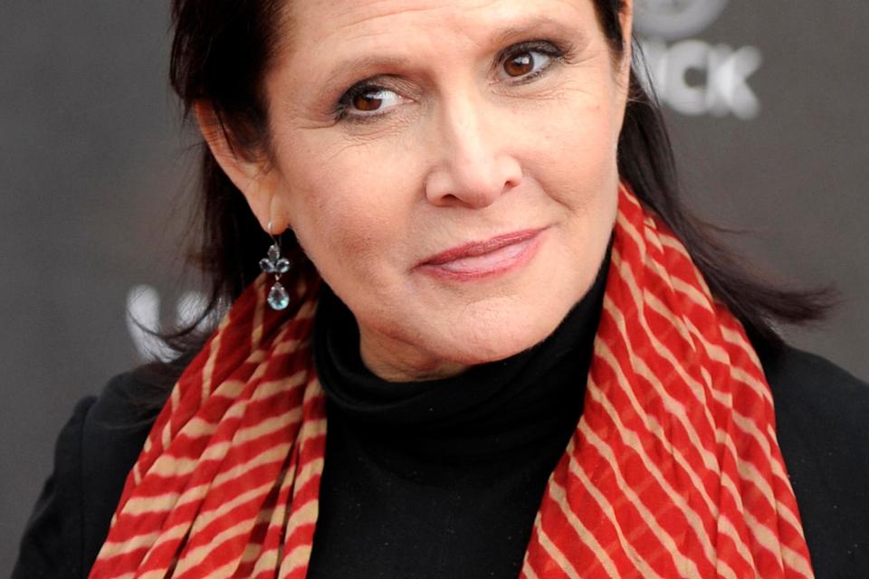Carrie Fisher ankommer til en prisfest i Los Angeles i 2011. 