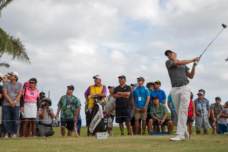 Justin Thomas har været i fuldkommen overdådig form under Sony Open i Honolulu. 