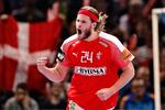 Mikkel Hansen jubler efter en scoring. 