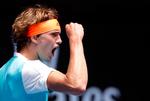 Alexander 'Sascha' Zverev pumpede flere gange med næven, når det gik hans vej i 1. runde mod hollandske Robin Haase i Melbourne. 