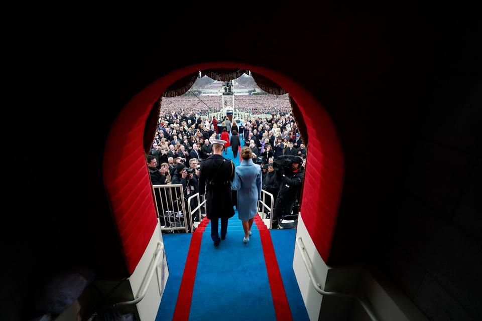 Så ankom den næste førstedame, Melania Trump 