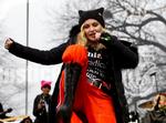 Madonna både optrådte og holdt tale i Washington. 