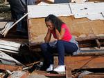Shanise McMorris forsøger at komme sig, efter at hendes hjem i Hattiesburg, Mississippi blev ramt af en tornado. 