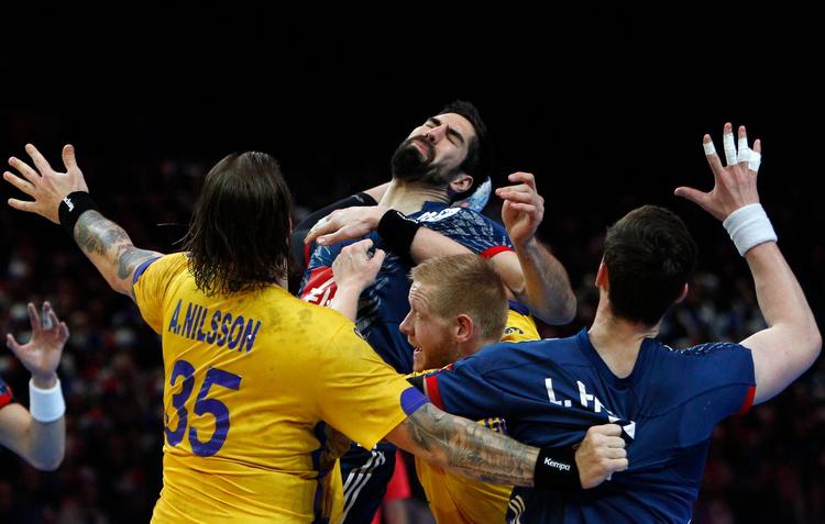 Frankrigs Nikola Karabatic spillede ikke en af sine bedste kampe mod Sverige, men i slutfasen afgjorde han sagen til fransk fordel. 