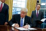 Donald Trump har allerede underskrevet en stribe dekreter og annulleret andre fra Barack Obamas tid - om alt fra olieledninger til sundhedsreformer. Snart gældet det indandring. 
