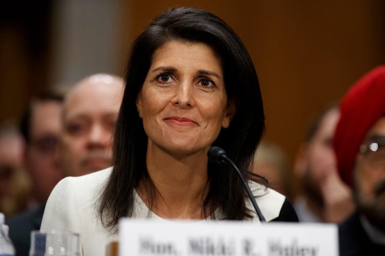 Nikki Haley sagde under sin høring, at hun er klar til at forsvare Ukraines suverænitet. 