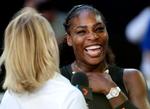 Der var god tid til interview efter Serena Williams' semifinale, som var overstået på 50 minutter. 