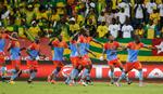 Congo spillere fejrer hver scoring med at danse. Det har d3e gjort 6 gange i den indledende runde.  