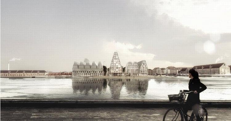 Sådan kommer Christiansholm til at se ud i fremtiden. Men en række høringssvar til Københavns Kommune advarer mod at fylde grunden med alt for store og dominerende bygninger. 