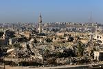 Ødelæggelserne i den regeringskontrollerede by Aleppo er omfattende, men den seneste tid er tusinder af fordrevne vendt tilbage til byen.  