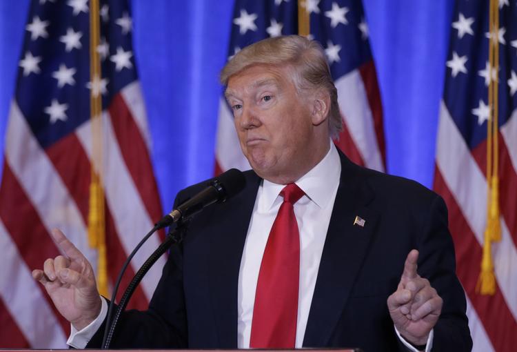 Donald Trump i informationskrig med parkbetjente. (Arkivfoto) 
