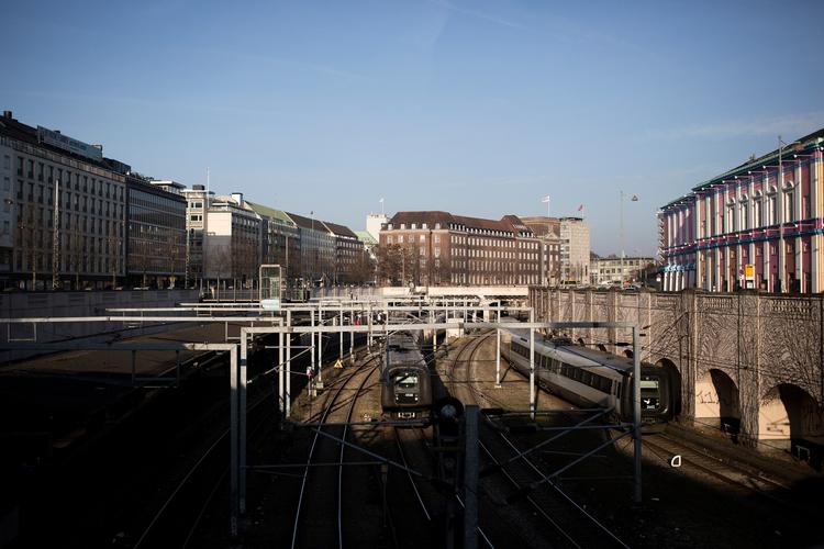 Billeder af banegraven mellem Vesterport og HC Andersens Boulevard og udvalgte tilstødende bygninger til arkivet
