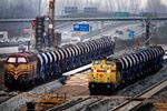 Norske skærver.
270.000 ton ballast/skærver går der til anlægget.  