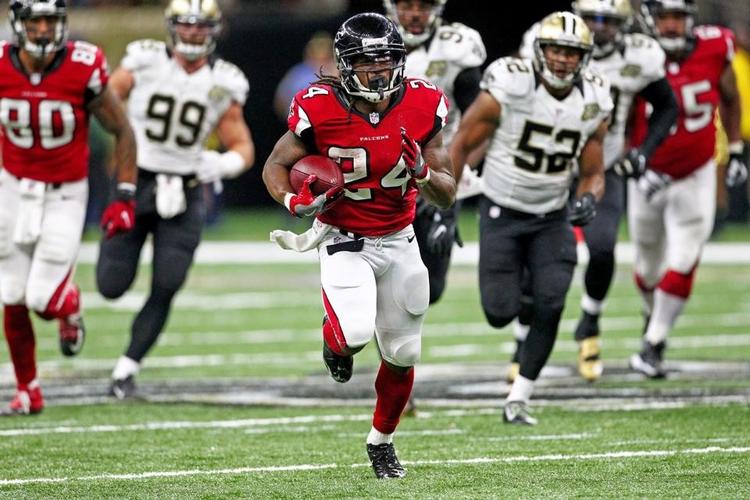 Det er anden gang, Atlanta Falcons er med i Super Bowl. De skal møde New England Patriots og har mulighed for at vinde finalen for første gang. Foto: AtlantaFalcons.com  