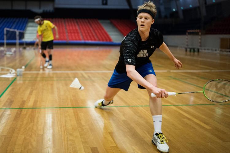 Anders Antonsen, overraskende dansk mester, har det mentale overtag, når han møder til sin næste landsholdstræning i Brøndby.  