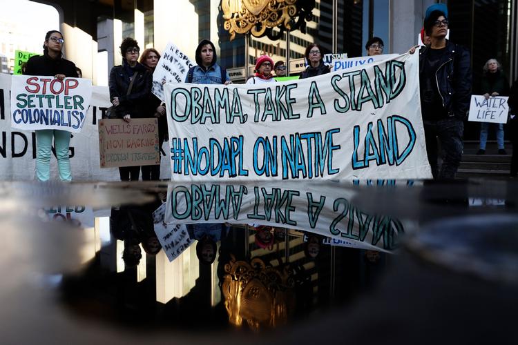 Planerne om den nye olierørledning har vakt voldsomme protester i USA. 
