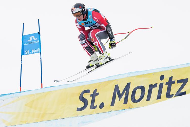 VM-guldet kørte Erik Guay hjem med en fantastisk stabil indsats ned ad hele pisten i St. Moritz. 