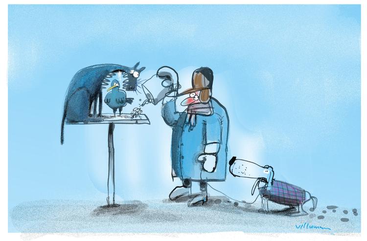 Tegning: Jørn Villumsen.  