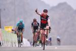 Jakob Fuglsang måtte nøjes med en 3. plads, da Ben Hermans besejrede danskeren på 2. etape af Tour of Oman. 