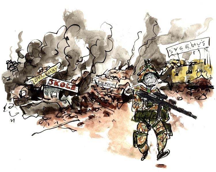 Tegning Mette Dreyer (arkiv)