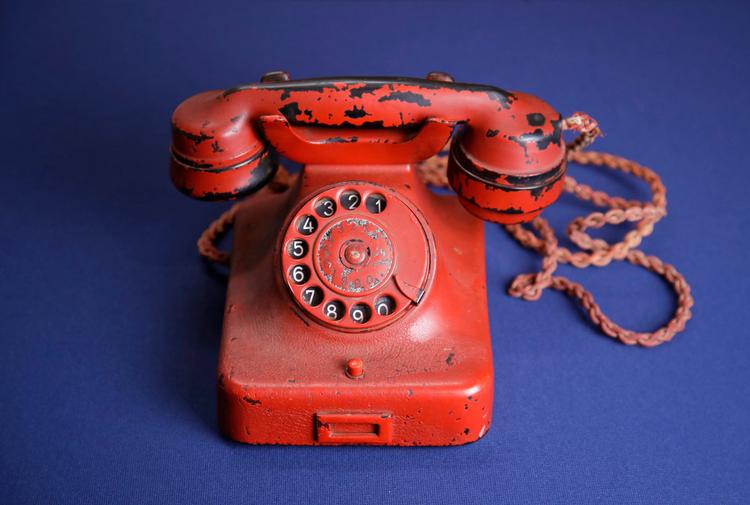 Adolf Hitler brugte denne telefon i de sidste to år af Anden Verdenskrig. 
