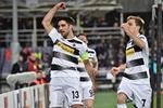 Med tre mål sørgede Lars Stindl for, at Borussia Mönchengladbach er blandt FC Københavns mulige modstandere. 