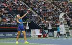 Caroline Wozniacki havde problemer med sin førsteserv, og blandt andet derfor tabte hun til Elina Svitolina. 