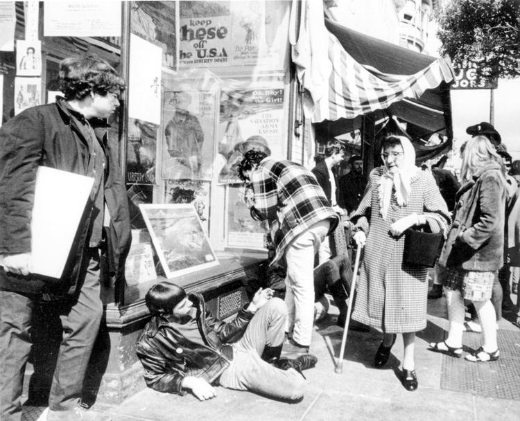 Hippieliv i 1967 på gaden i San Francisco-bydelen Haight-Ashbury. Jubilæet fejres i år i stor stil.  