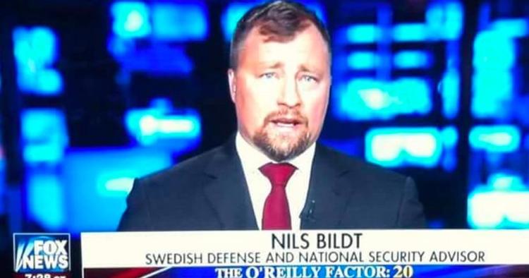 Svenskeren Nils Bildt fredag optrådte som ekspert og sikkerhedsrådgiver på den amerikanske tv-station Fox News 