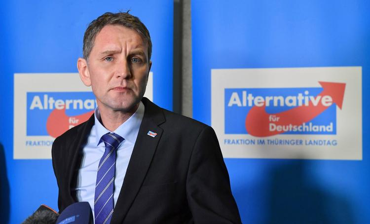»Vi tyskere, det vil sige vores folk, er det eneste folk i verden, som har anbragt et monument over skammen i hjertet af deres hovedstad«, har Björn Höcke sagt.  
