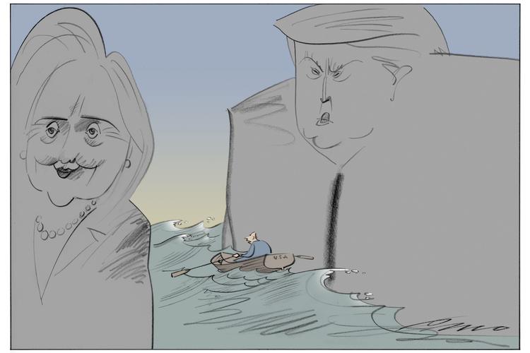 Between a rock and a hard place