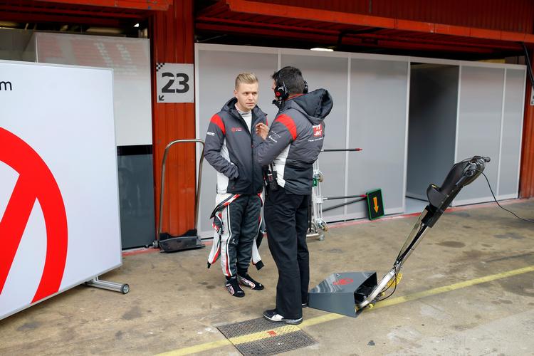 Ingeniørerne hos Haas er glade for det feedback de får fra Kevin Magnussen. 
