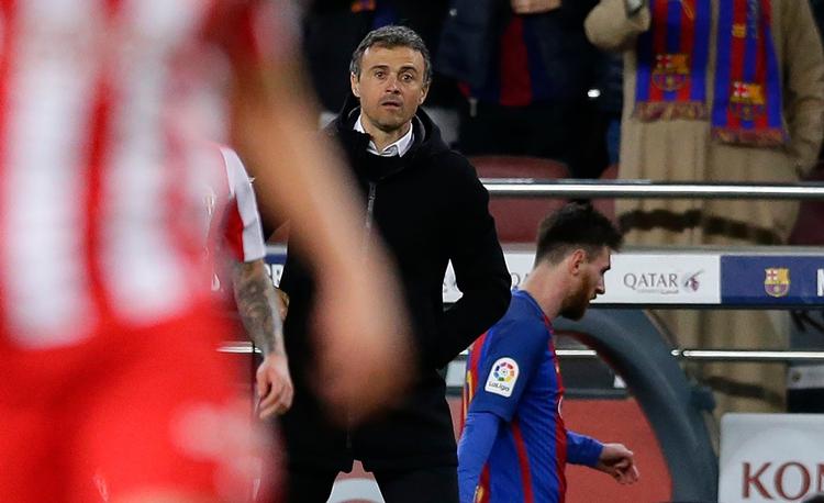 Onsdag aften vandt Luis Enrique stort med Barcelona i La Liga, men han vil ikke være med længere efter sæsonen. 