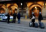 Sådan så der ud tidligere på dagen på Københavns Hovedbanegård. 