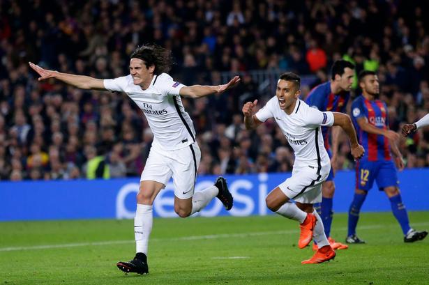 PSG's Edinson Cavani scorede det mål, som mange troede, ville fælde Barcelona, fordi de så skulle score sels mål. Men det gjorde de så... 