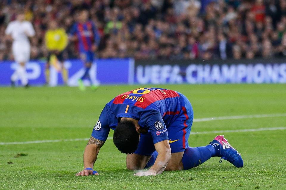 Barcelonas Neymar ærgrer sig. Efter kampen skulle han få grund til at juble.  