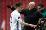 Europa League 1/8-finale i Parken: FCK - Ajax. FCKs William Kvist og Cheftræner Ståle Solbakken. 