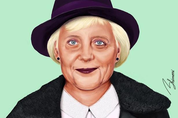 Angela Merkel. www.shimoni-illustration.com 