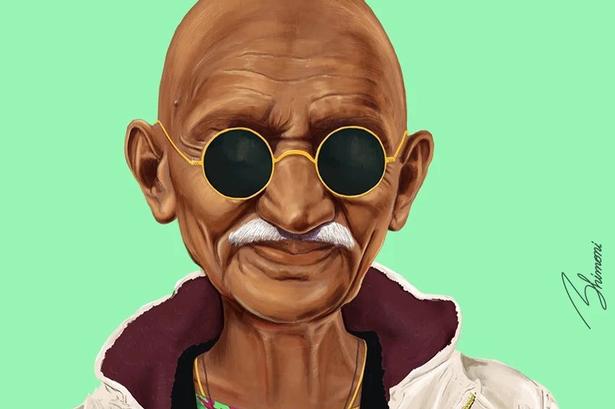 Mahatma Gandhi. www.shimoni-illustration.com 