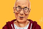 Dalai Lama. www.shimoni-illustration.com 